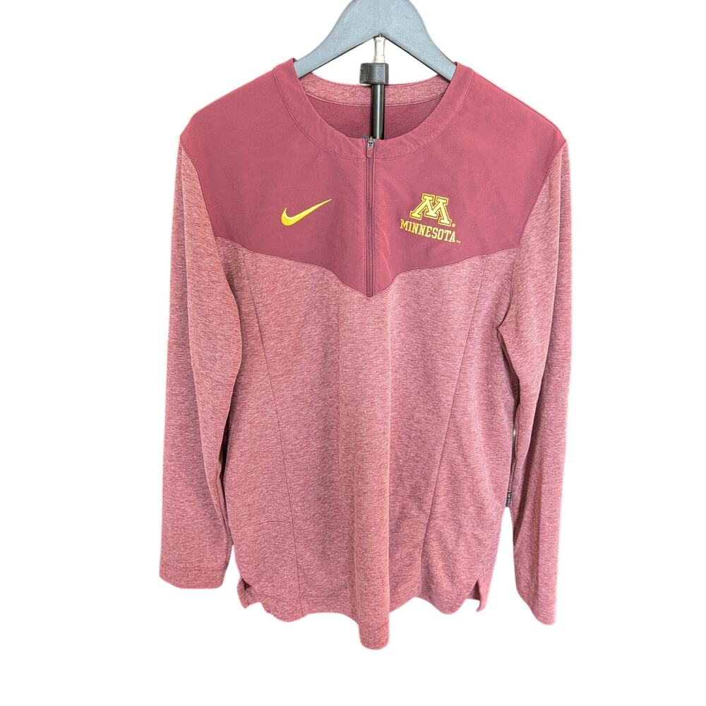 Nike Dri-FIT Minnesota Golden Gophers Quarter Zip Pullover Medium Maroon NCAA